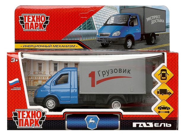 Технопарк Машина инерционная Технопарк Газель ГАЗ-3302, 12,7 см