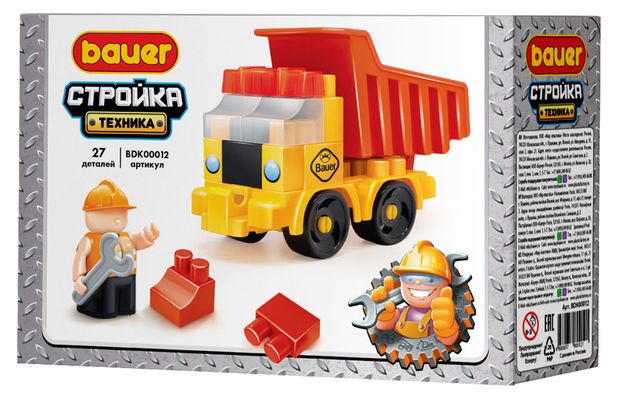 Bauer Конструктор Bauer Стройка-Техника, 27 деталей