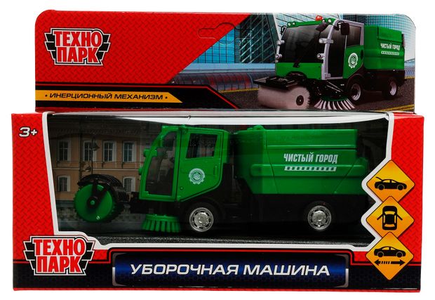 Технопарк Машинка металлическая Технопарк Уборочная машина 15,5 см, 1 шт