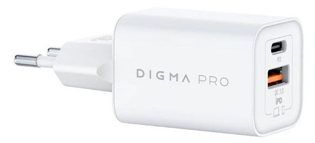 DIGMA Сетевое зарядное устройство DIGMA Pro DPW6C USB-C/USB-A 65Вт