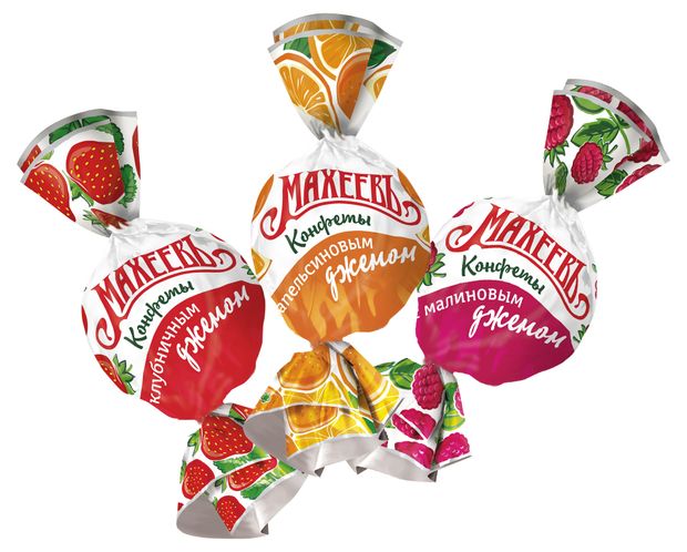 МАХЕЕВЪ Конфеты МАХЕЕВЪ с джемом ассорти, вес