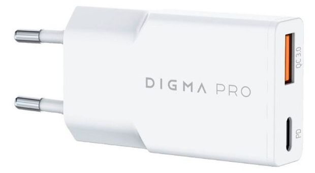 DIGMA Сетевое зарядное устройство DIGMA Pro DPW3A USB-C/USB-A 30Bт