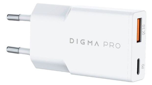 DIGMA Сетевое зарядное устройство DIGMA Pro DPW2A USB-C/USB-A 20Bт