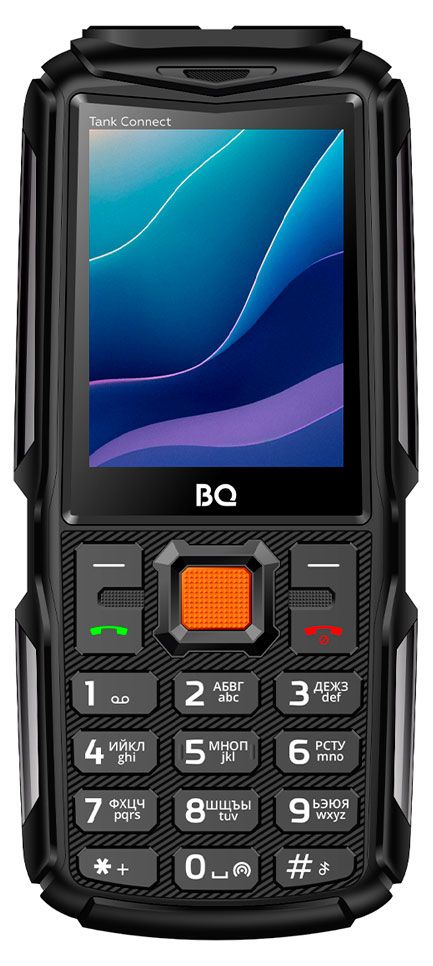 BQ Мобильный телефон BQ 2430L Tank Connect с поддержкой Wi-Fi черный, 2,4"