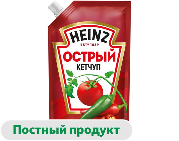 Heinz Кетчуп томатный Heinz Острый, 320 г