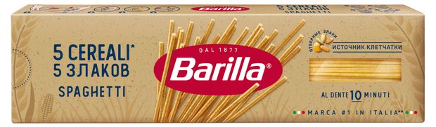 Barilla Макаронные изделия Barilla Спагетти 5 Злаков, 450 г