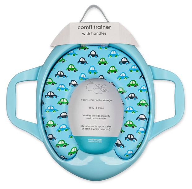 Mothercare Сиденье на унитаз тренировочное Mothercare с ручками голубое, 1 шт
