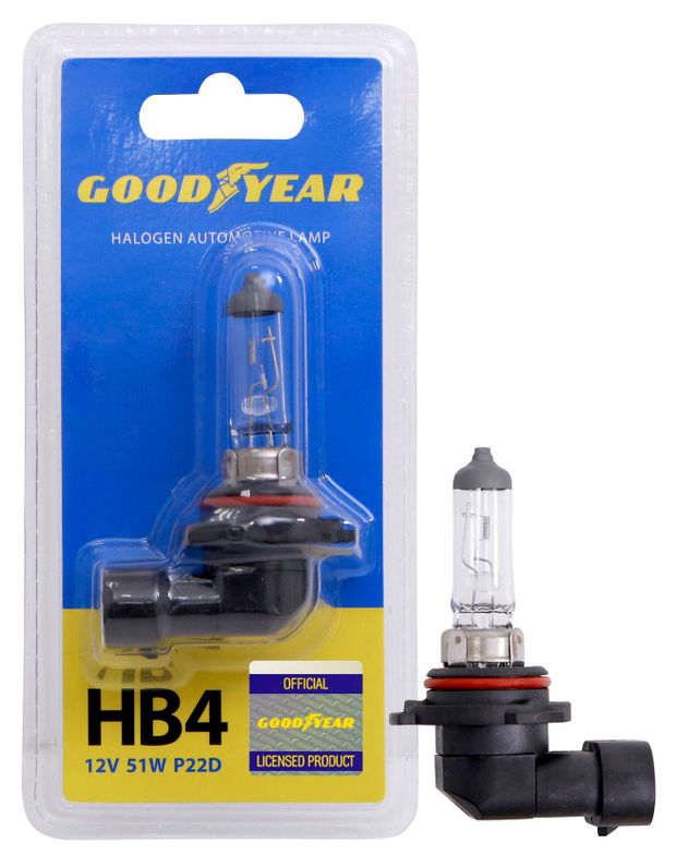 Goodyear Лампа галогенная автомобильная Goodyear НB4 12V 51W P2