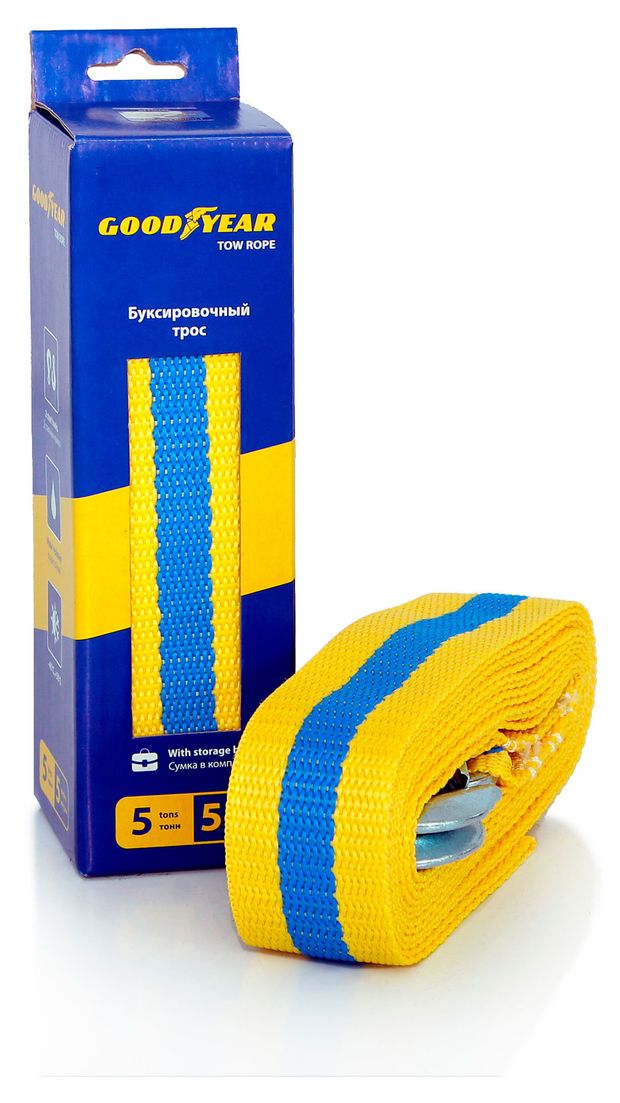 Goodyear Трос буксировочный Goodyear 5 тонн, 5 м