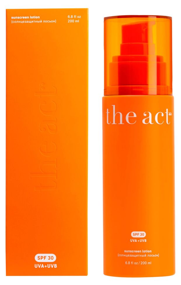 The Act Лосьон для лица и тела солнцезащитный The Act SPF30, 200 мл