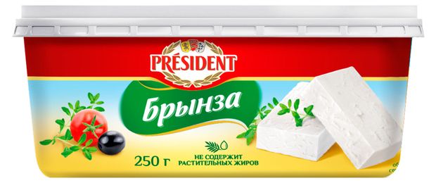 President Сыр рассольный President Брынза 45% БЗМЖ Сербия, 250 г
