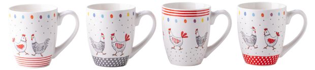 Royal Rabbit Cup Кружка Royal Rabbit Cup Курочки фарфоровая 400 мл, 1 шт в ассортименте