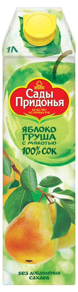 Сады Придонья Сок яблочно-грушевый Сады Придонья, 1 л