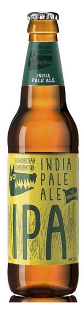 Волковская Пивоварня Пиво Волковская Пивоварня IPA светлое фильтрованное 5,9%, 450 мл