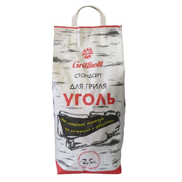 - Уголь берёзовый Стандарт для гриля, 2,5 кг
