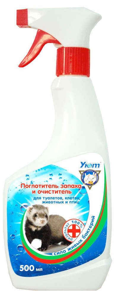 Уют Поглотитель запаха Уют для туалетов животных и птиц, 500 мл