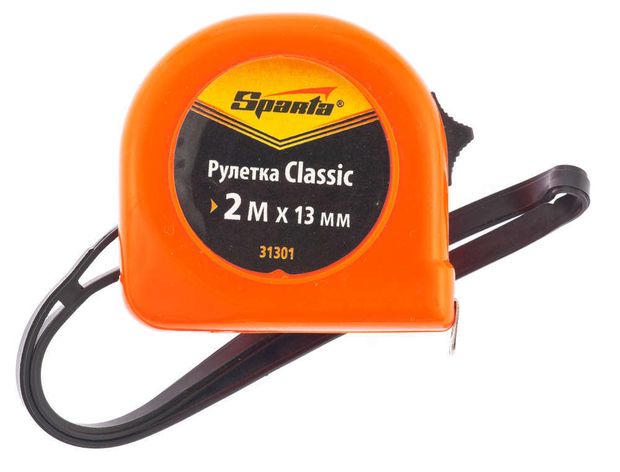 Sparta Рулетка Sparta Classic пластиковый корпус, 2 м x 13 мм