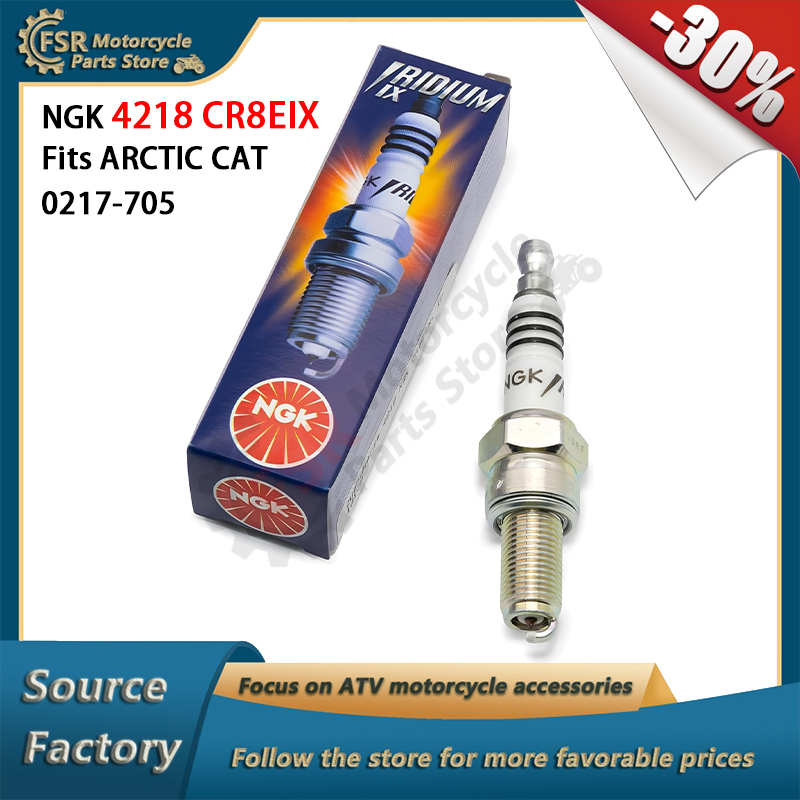 0217-705 NGK 4218 CR8EIX Iridium IX Spark Plug Fits ARCTIC CAT 350 366 400 500 Alterra Bearcat TRV M Riot XF ZR 9000 Thunderc
