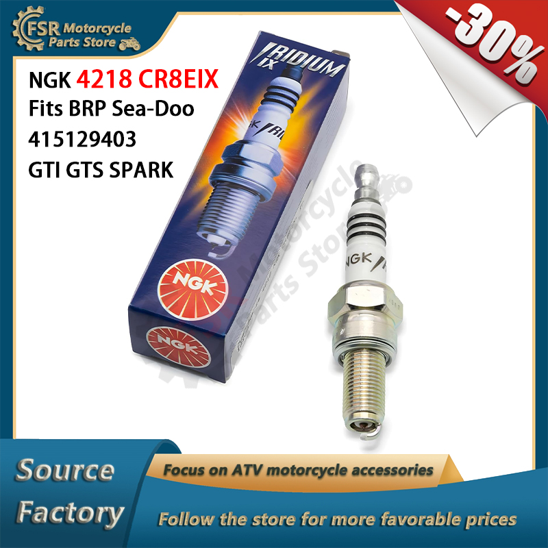 415129403 NGK 4218 CR8EIX Iridium IX Spark Plug Fits BRP Sea-Doo GTI 90 SE GTS SPARK 2up 3up 90 900 ACE-60 TRIXX Jet Ski part