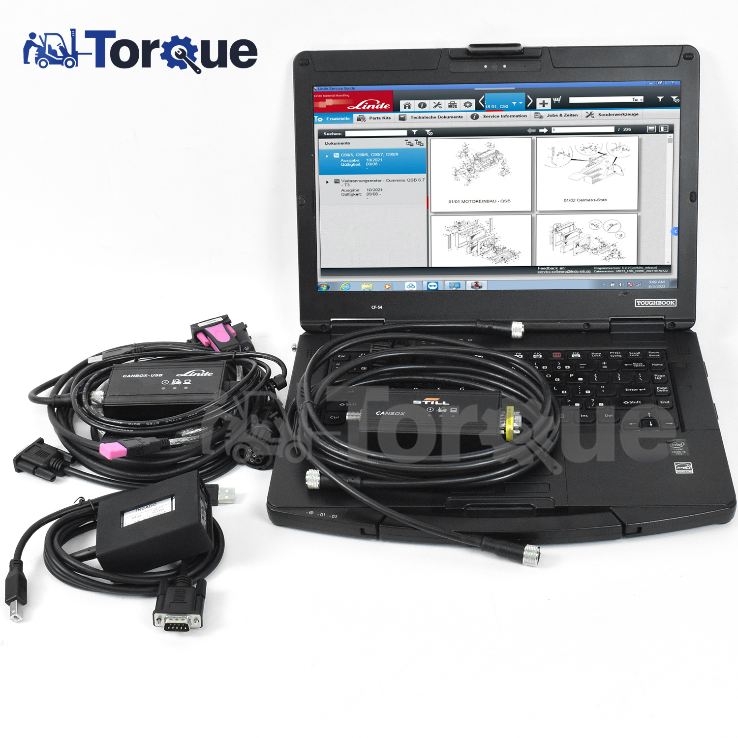 forklift for JUDIT-4 Jungheinrich incado box jeti sh cable Linde canbox doctor pathfinder Still steds Diagnostic Kit CF54 Lap