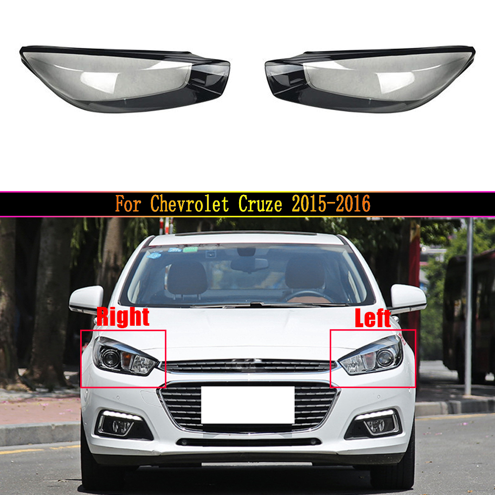 Headlamp Lens For Chevrolet Cruze 2015 2016 Car Headlight Cover Clear Glass Auto Shell Cover