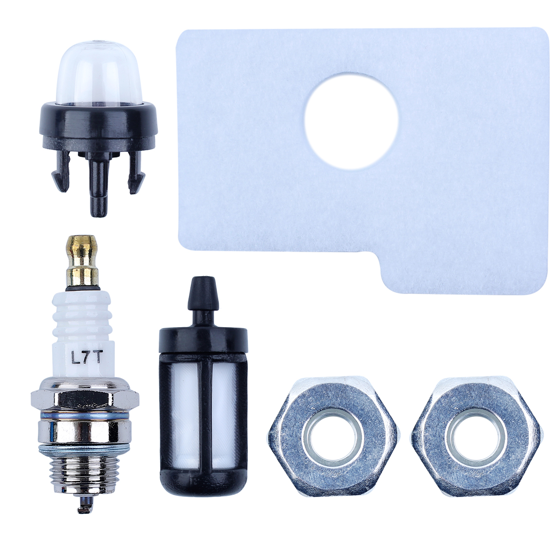 Air Fuel Filter Bar Nuts Spark Plug Primer Bulb For STIHL MS170 MS180 017 018 MS 170 180 Chainsaw Replace Part бензопила