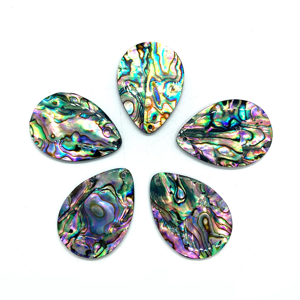 Water Drop Shape Abalone Shell Pendant 25x35mm Abalone Shell Beads Fashion Necklace Pendant for DIY Jewelry Handmade Accessor