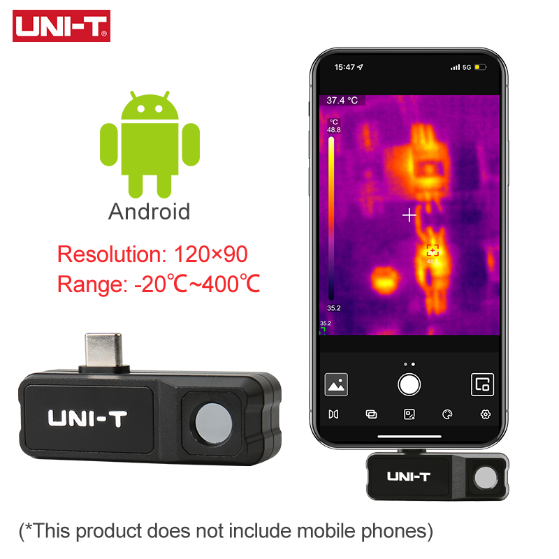 Тепловизор UNI-T для телефона Мобильный тепловизор UTi120 Mobile 10800 Pixel UTI120MS для ремонта сотовых телефонов