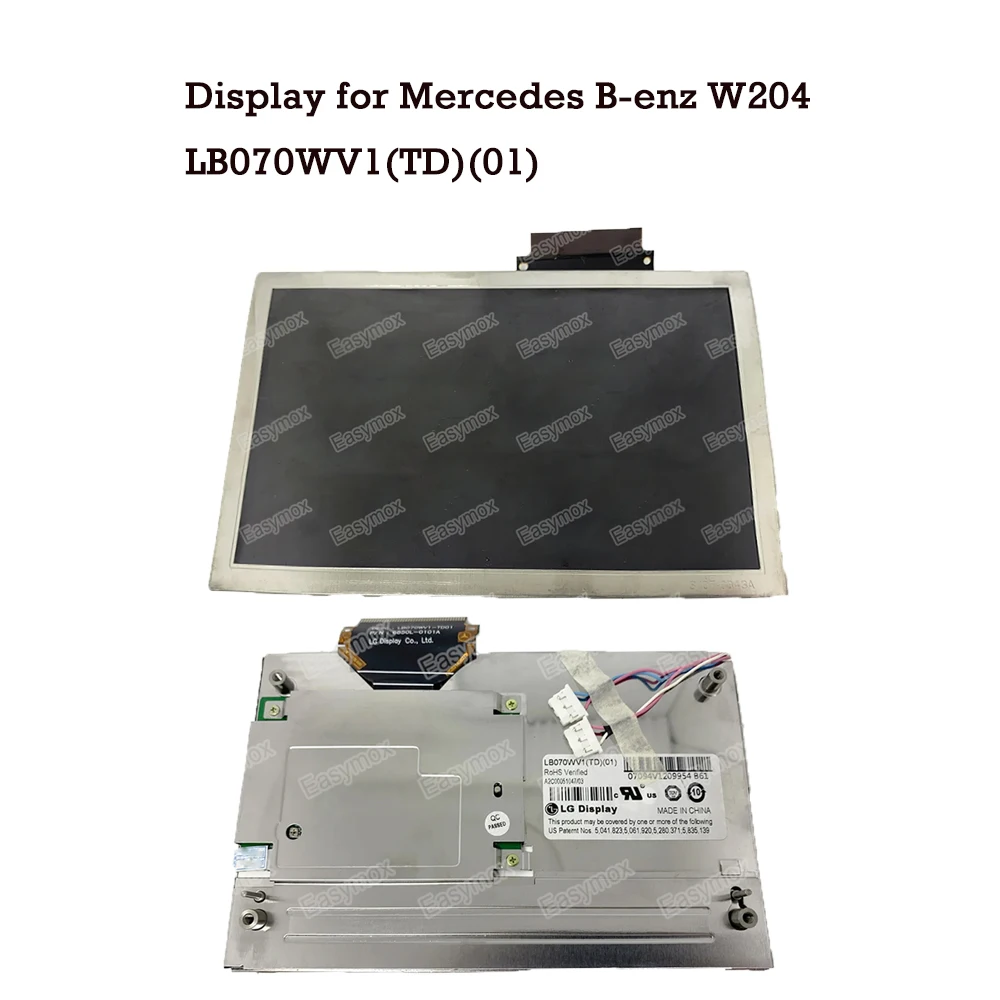 Brand New 7 inch LCD Display for Mercedes Benz W204 GLK GPS Navigation Audio GPS Screen LB070WV1(TD)(01) LB070WV1-TD01