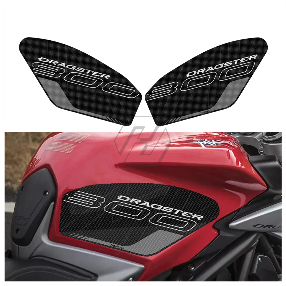 For MV Agusta DRAGSTER 800 RC RR AMERICA PIRELLI 2019-2020 Sticker motorcycle anti-skid fuel tank side sticker