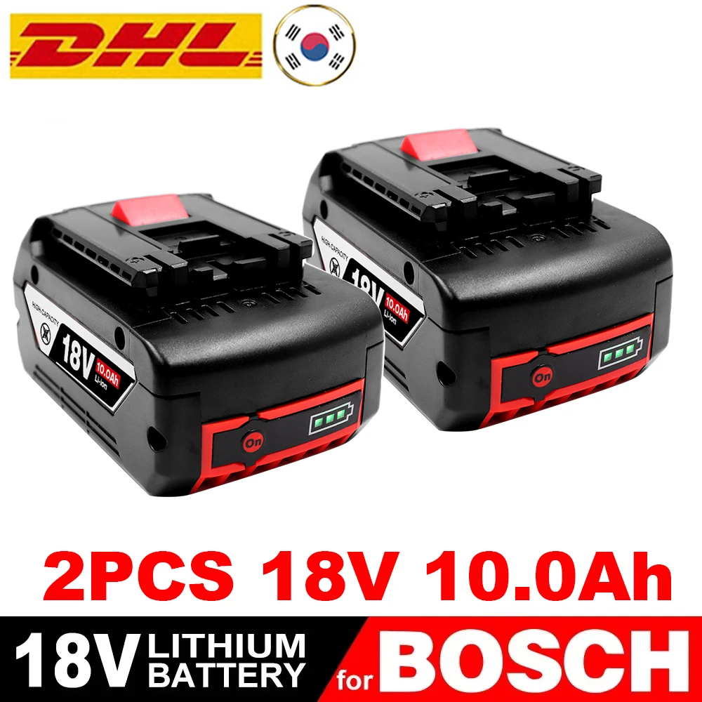18V 10.0Ah Battery Original for Bosch 18V Professional GBA GBH GSR GSB BAT618 BAT609 BAT620 Replacement Battery