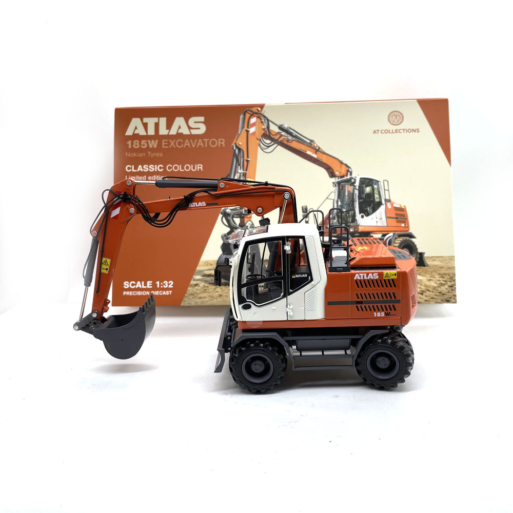 2 Color! AT Collections 1:32 Scale 185W Wheeled Excavator Nokian Tyres Toy Gift Engineering Vehicle Collection Model 3200153