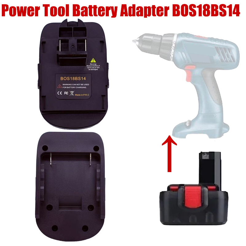For Bosch 14.4V Tools BOS18BS14 Battery Adapter for Bosch 18V Lithium Batteries To for Bosch 14.4V Battery Cordless Power Too