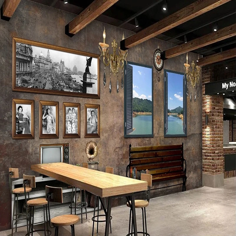 Custom Retro Style Murals 3D Wall Wallpaper Bedroom Living Room TV Background Decor Papel De Parede обои для стен в рулонах