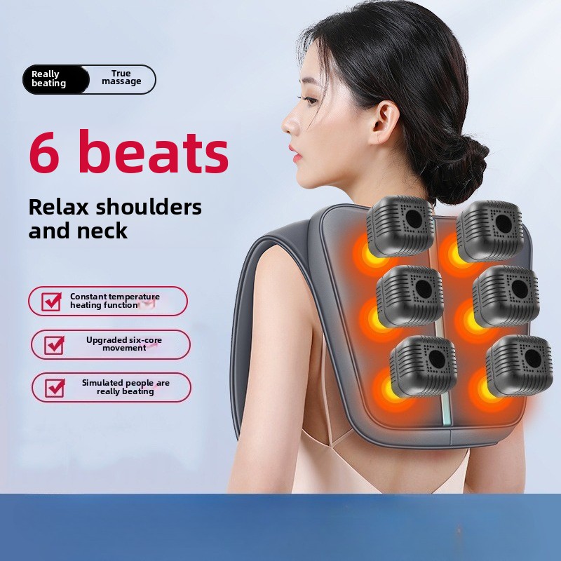 Full Body Massage Shoulder Neck Back Pain Relief Kneading Shiatsu Massager массажёр для шеи