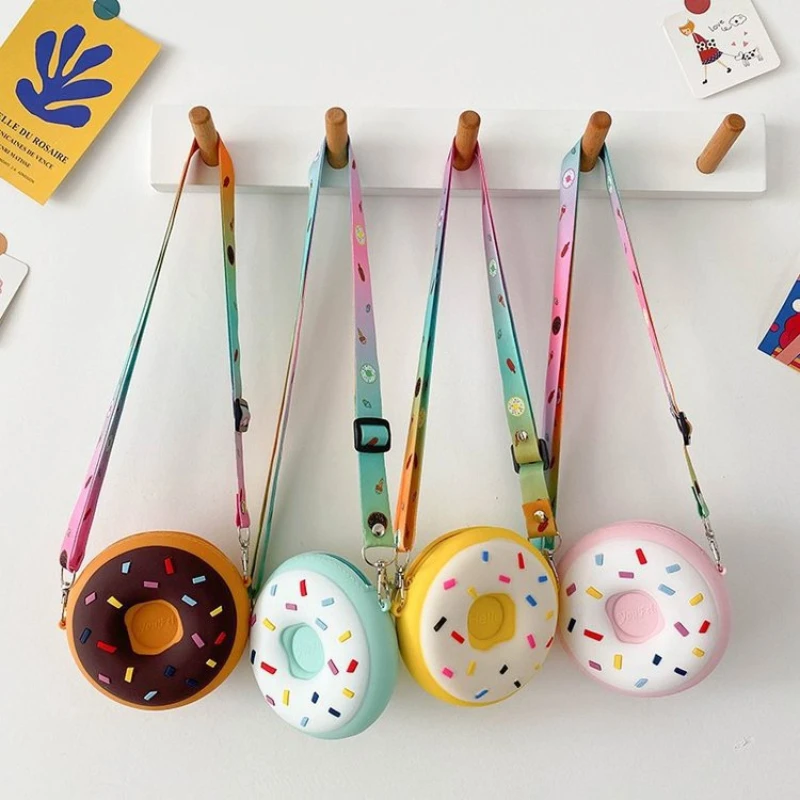 Donut Silicone Purses and Handbags Crossbody Bag for Girl Mother Kids Bags for Girl Fashion Cute Wallet Women Sac Сумка Женск