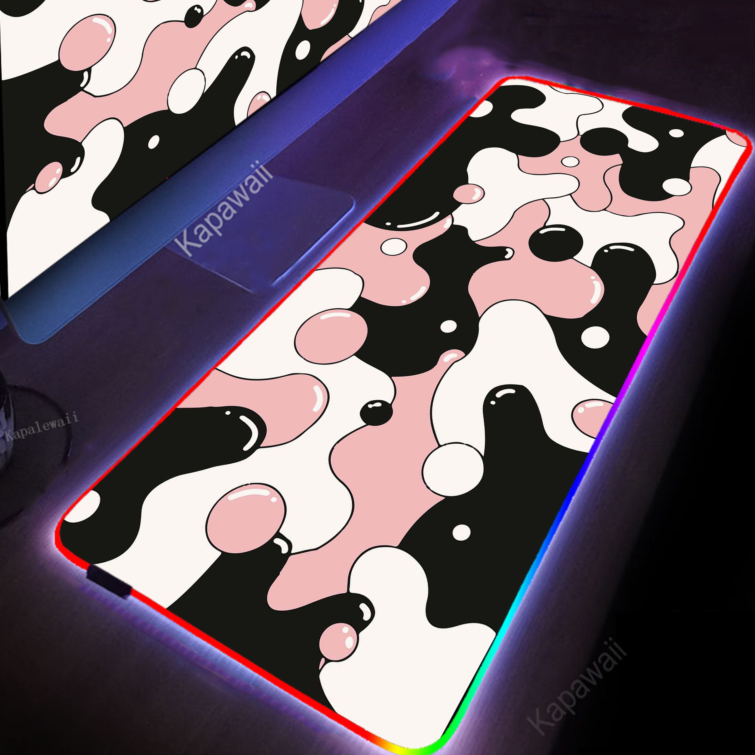 RGB Strata Liquid Mouse Pad Gaming Laptop Game Mouse Mat HD Print Mousepad коврик для мыши Desk Mat Rubber Speed Keyboard Pad