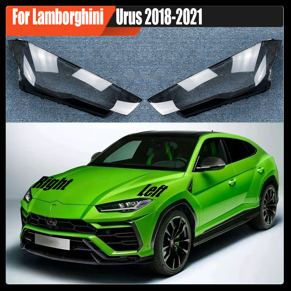 For Lamborghini Urus 2018-2021 Car Accessories Headlamp Shell Headlight Lens Cover Transparent Lampshade Plexiglass