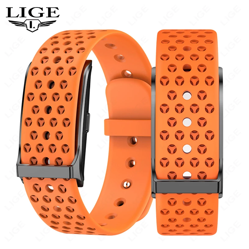 LIGE Fashion Smartwatch Woman GPS Sport Fitness Band Blood Pressure Sleep Tracker Call Message Reminder Smart Bracelet for Wo