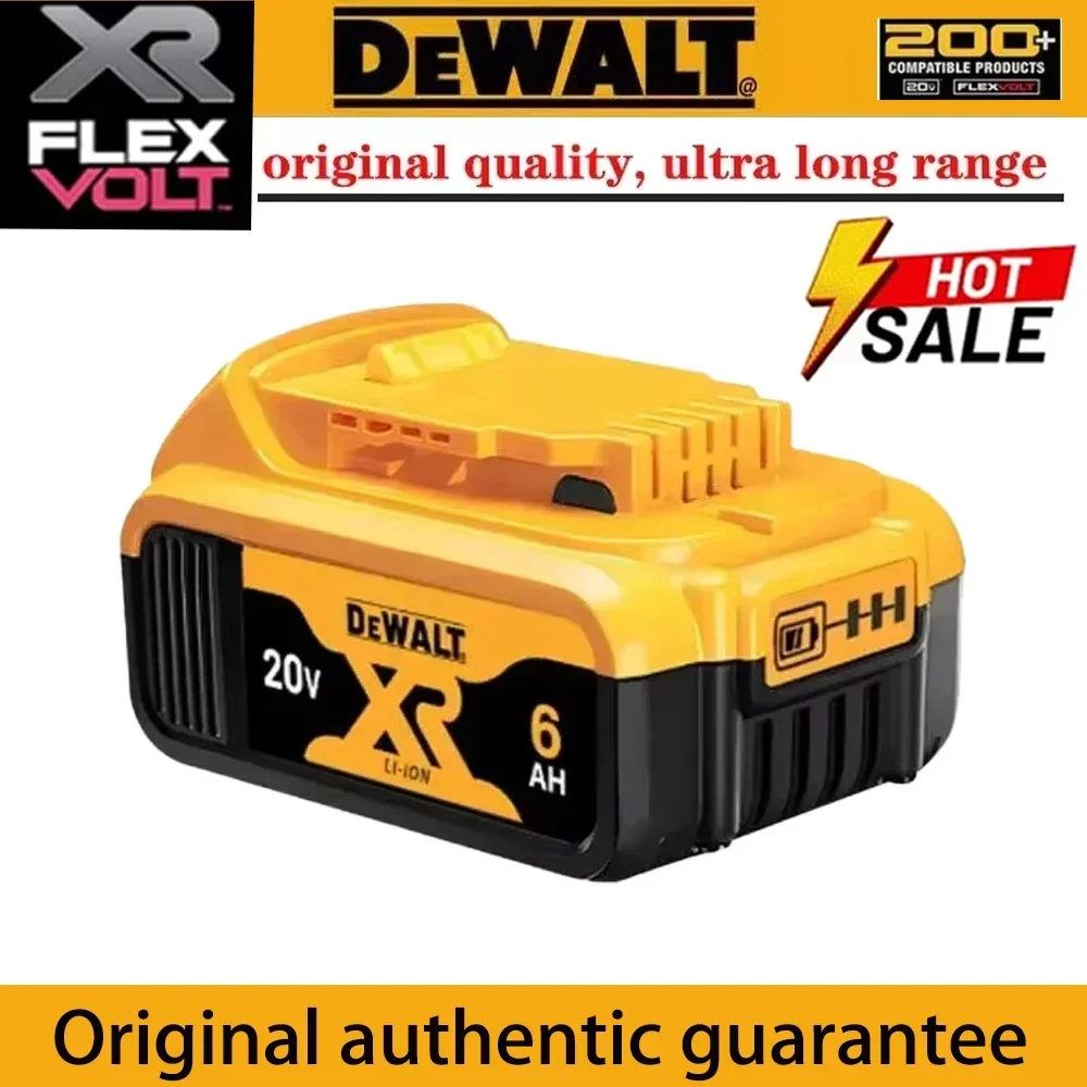 High Rate Genuine Dewalt 20V Battery,Dewalt DCB200 Power Tool Battery 5AH 6AH Rechargeable Lithium Ion Battery ,DCF850 Batte