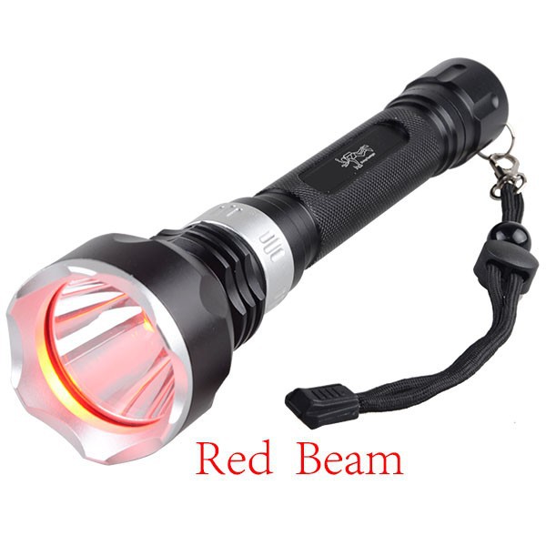 (фонарь подводный)white lantern red light Waterproof Underwater 200 MeterLED Flashlight Diving