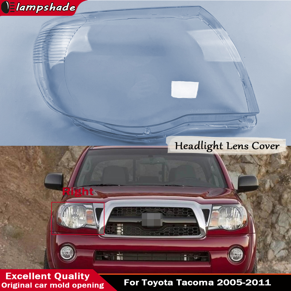 Head Lamp Light Case Headlights Shell Mask Transparent Cover Lampshdade Headlamp Shell Glass For Toyota Tacoma 2005 - 2011