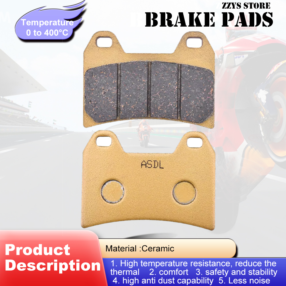 Good Motorcycle Brake Pads Disc Tablets For BREMBO 20 6800 10/20 - Goldline 4 piston P4 30/34 @ 65mm Spacing Two pin pad fixi
