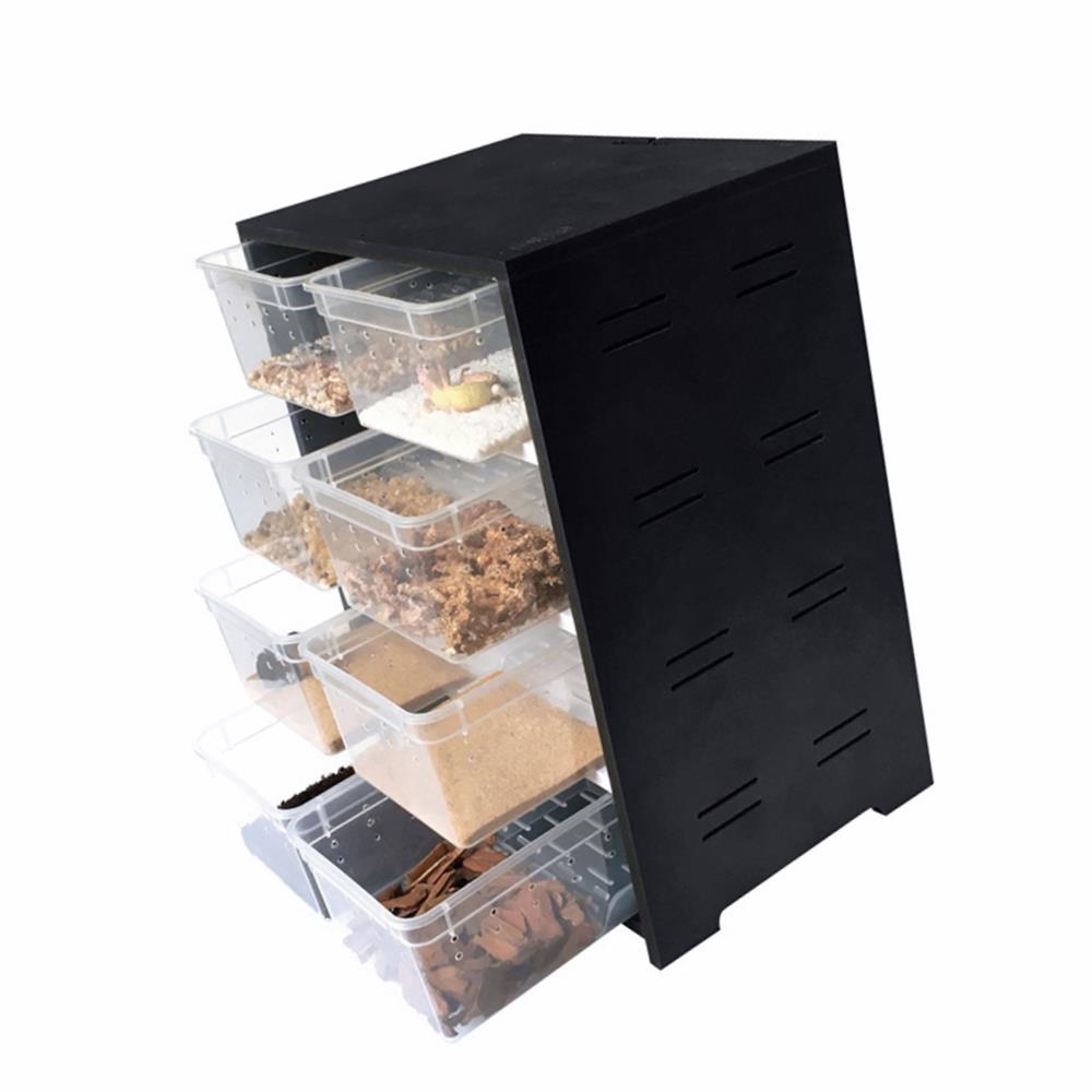 Wholesale Plastic Snake Cage Reptile Breeding Box Stacking Cage Reptile Shell With Cover With Thermostat