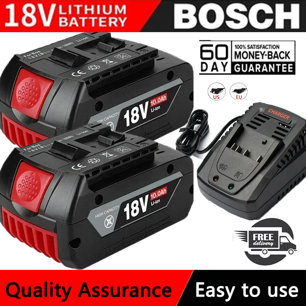 AVTARK New High capacity Pro Core 18V 10.0Ah Lithium-Ion Battery Pack GBA18V80 for Bosch 18 Volt MAX Cordless Power Tool Dril