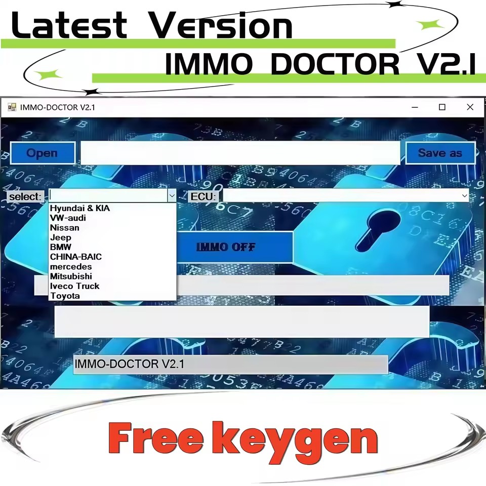 IMMO DOCTOR V2.1 MULTI BRAND With Unlimited KEYGEN Immo Off Immo Delete Software for sim2k MT38 ME 17.9.2 17.9.8 MED17.9.8