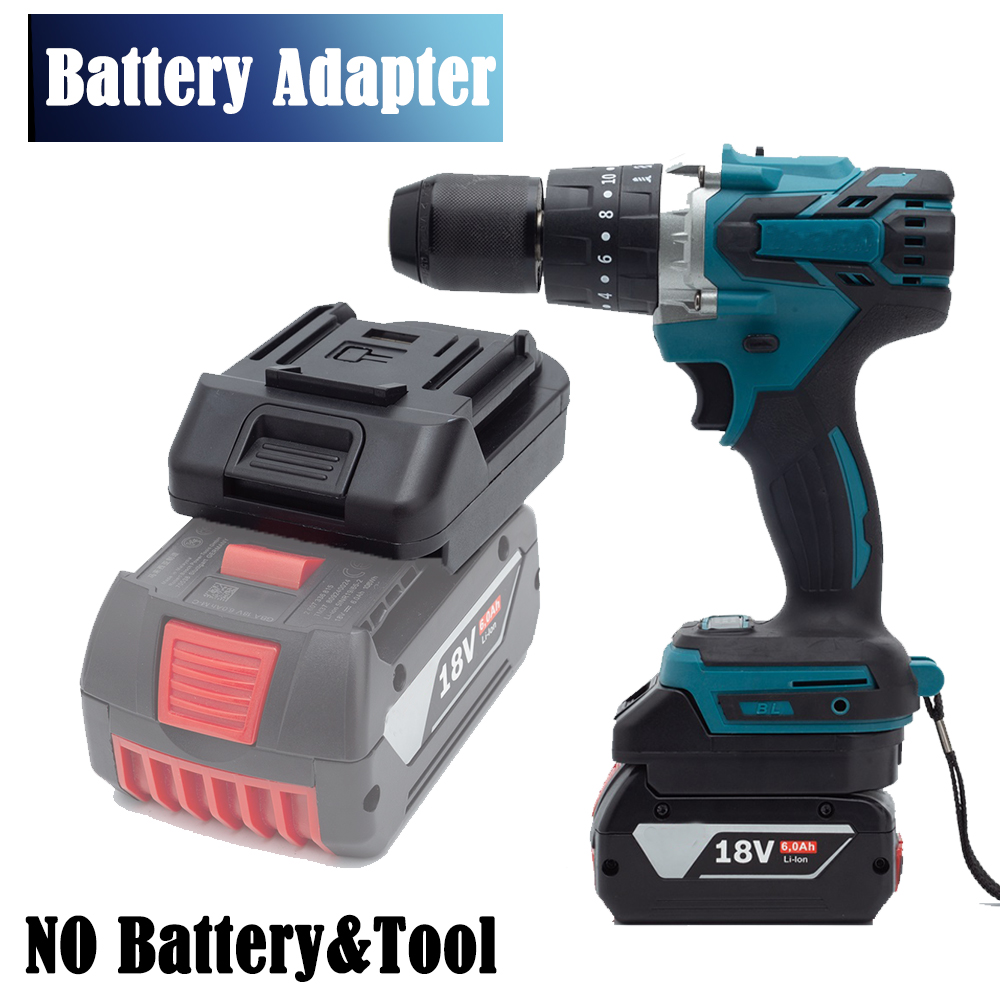 Battery Converter Adapter For Bosch 18V Lithium to For Makita 18V Li-ion Power Tool Accessories(Not include tools and battery