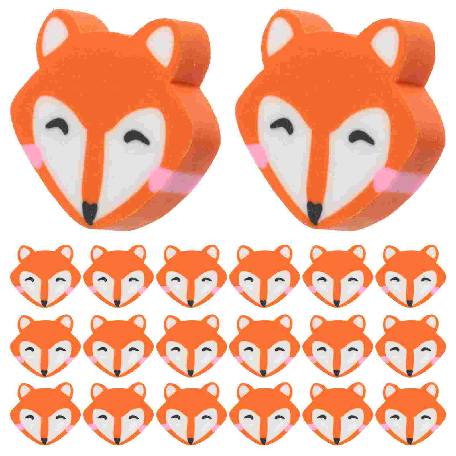 50 Pcs Little Fox Eraser Professional Sketching Puzzle School Students for Drawing