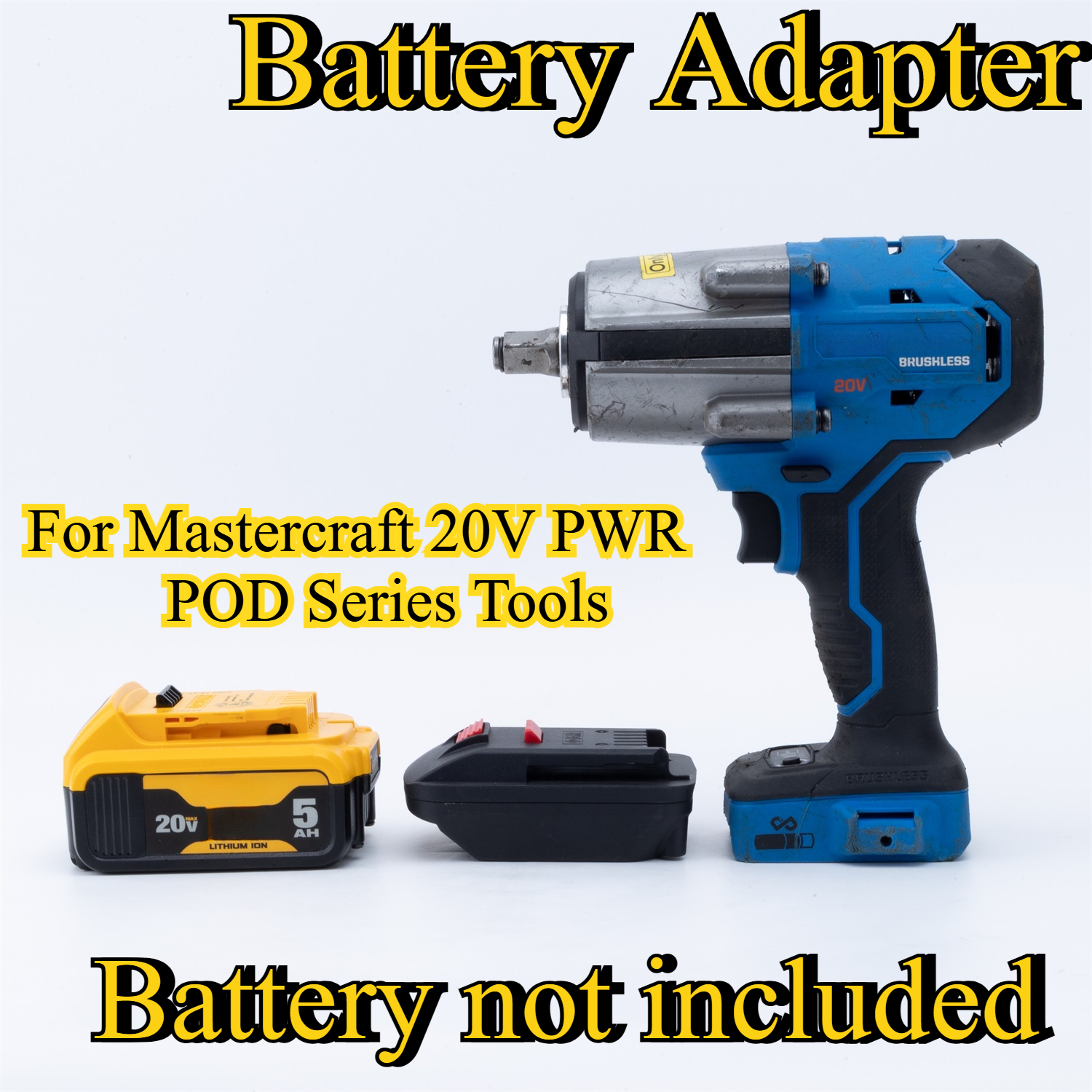 Battery Adapter Mastercraft 20V PWR POD Series Tools Convert to Dewalt 18V Lithium Battery Portable Power Tool Accessories