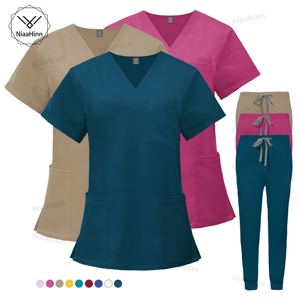 Wholesale Uniforms Doctor Nurse Work Wear Women Men Hot Sales Surgical Gowns Healthcare Nursing Articles High-quality Scrub S